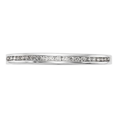 14K White Gold 1/8 ct tw Diamond Wedding Band – view 4