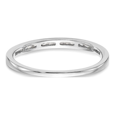 14K White Gold 1/8 ct tw Diamond Wedding Band – view 5