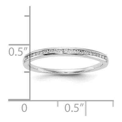 14K White Gold 1/8 ct tw Diamond Wedding Band – view 7