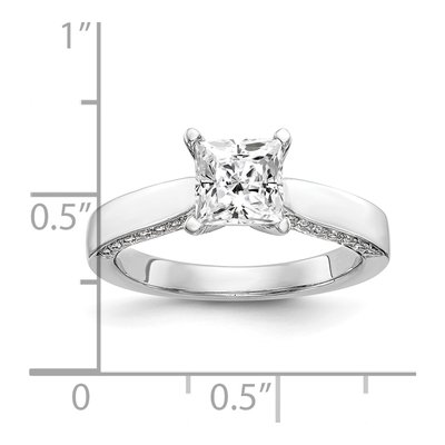 14K White Gold Diamond Engagement Ring Semi-Mount – view 7