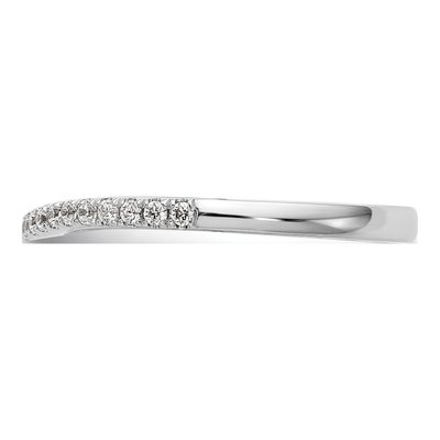 14K White Gold 1/5 ct tw Lab-Grown Diamond Wedding Band – view 4