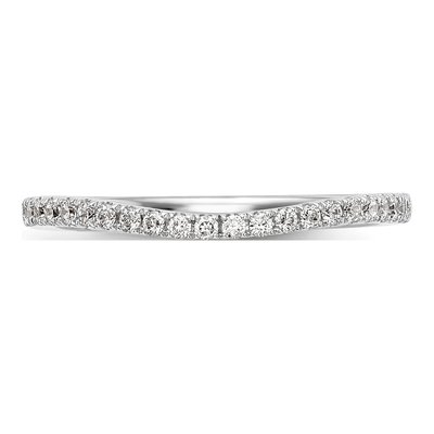 14K White Gold 1/5 ct tw Lab-Grown Diamond Wedding Band – view 5