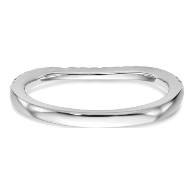 14K White Gold 1/5 ct tw Lab-Grown Diamond Wedding Band – view 6