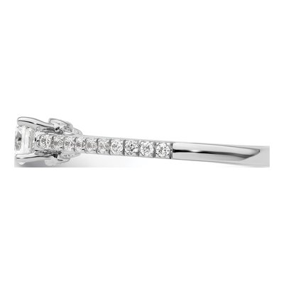 14K White Gold Diamond Engagement Ring Semi-Mount – view 4