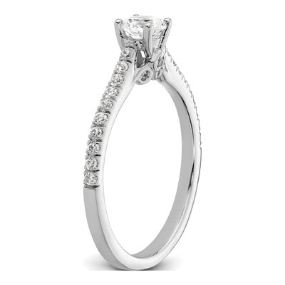 14K White Gold Diamond Engagement Ring Semi-Mount – view 7