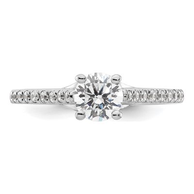 14K White Gold Diamond Engagement Ring Semi-Mount – view 5