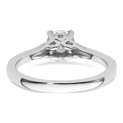 14K White Gold Diamond Engagement Ring Semi-Mount – view 6