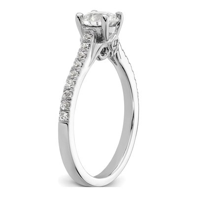 14K White Gold Diamond Engagement Ring Semi-Mount – view 7