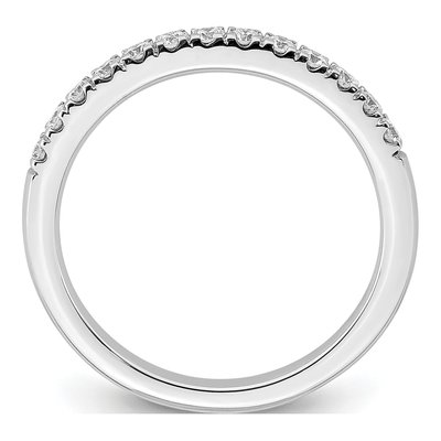 14K White Gold 1/3 ct tw Diamond Wedding Band – view 3
