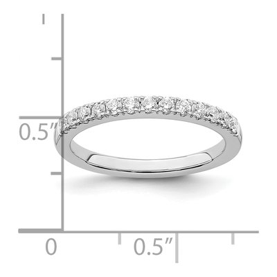 14K White Gold 1/3 ct tw Diamond Wedding Band – view 8