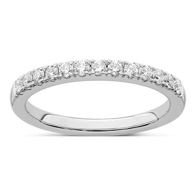 14K White Gold 1/3 ct tw Diamond Wedding Band