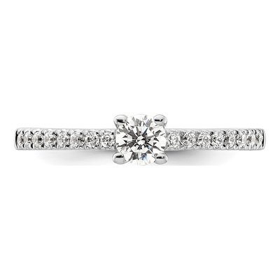 14K White Gold Diamond Engagement Ring Semi-Mount – view 6