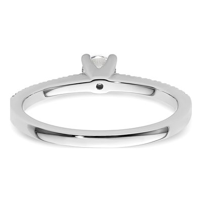 14K White Gold Diamond Engagement Ring Semi-Mount – view 7