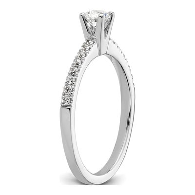 14K White Gold Diamond Engagement Ring Semi-Mount – view 8