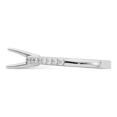 14K White Gold Diamond Engagement Ring Semi-Mount – view 5