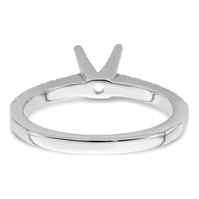 14K White Gold Diamond Engagement Ring Semi-Mount – view 7