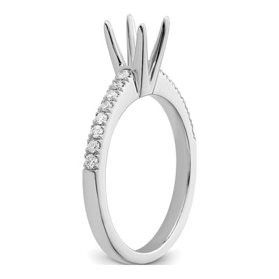 14K White Gold Diamond Engagement Ring Semi-Mount – view 8