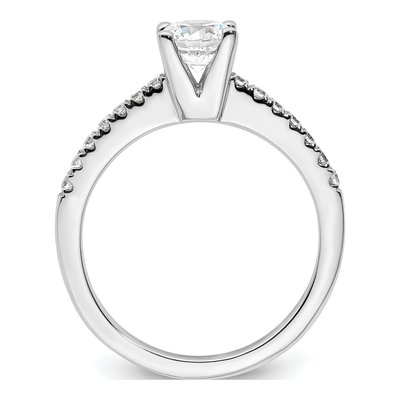 14K White Gold Diamond Engagement Ring Semi-Mount – view 4