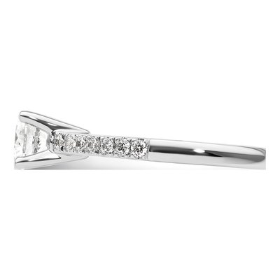 14K White Gold Diamond Engagement Ring Semi-Mount – view 5