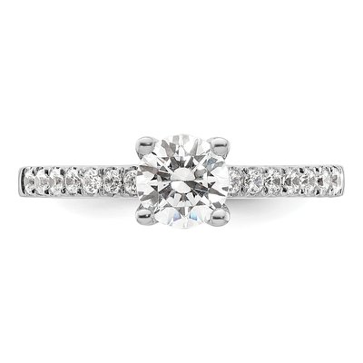 14K White Gold Diamond Engagement Ring Semi-Mount – view 6