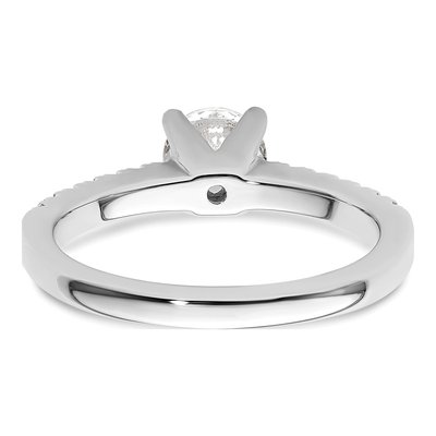 14K White Gold Diamond Engagement Ring Semi-Mount – view 7