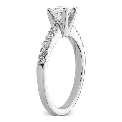 14K White Gold Diamond Engagement Ring Semi-Mount – view 8