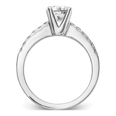 14K White Gold Diamond Engagement Ring Semi-Mount – view 3