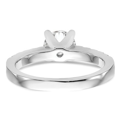 14K White Gold Diamond Engagement Ring Semi-Mount – view 6