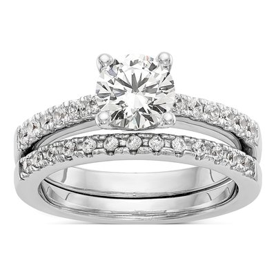 14K White Gold Diamond Engagement Ring Semi-Mount – view 8