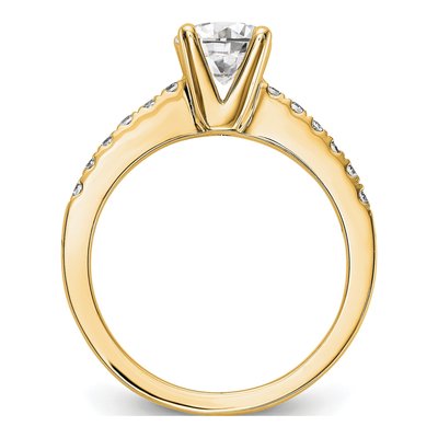 14K Yellow Gold Diamond Engagement Ring Semi-Mount – view 2