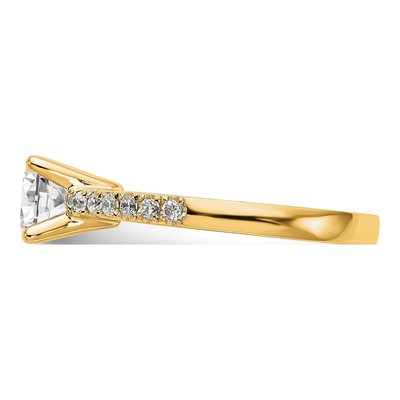 14K Yellow Gold Diamond Engagement Ring Semi-Mount – view 4