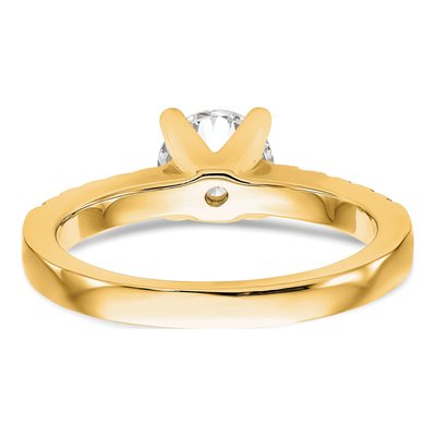 14K Yellow Gold Diamond Engagement Ring Semi-Mount – view 7