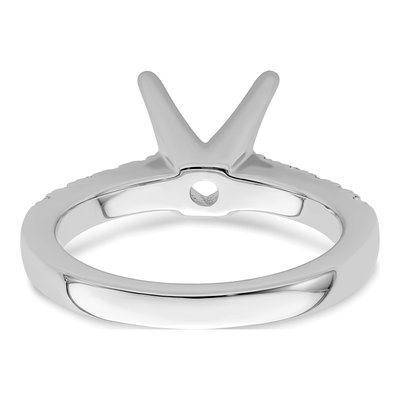 14K White Gold Diamond Engagement Ring Semi-Mount – view 5