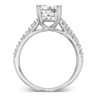 14K White Gold Ring Mounting – view 3