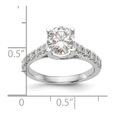 14K White Gold Ring Mounting – view 5