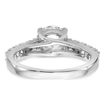 14K White Gold Ring Mounting – view 7