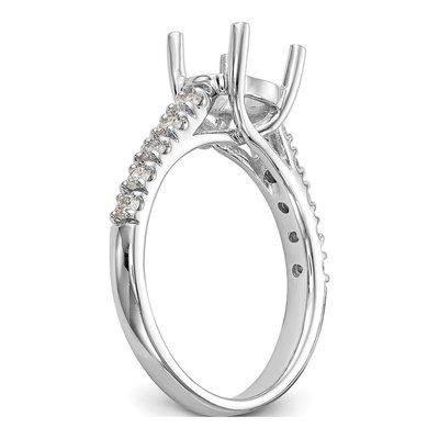 14K White Gold Ring Mounting – view 8