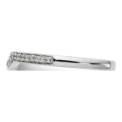14K White Gold 1/8 ct tw Diamond Wedding Band – view 3