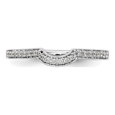 14K White Gold 1/8 ct tw Diamond Wedding Band – view 4