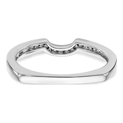 14K White Gold 1/8 ct tw Diamond Wedding Band – view 5