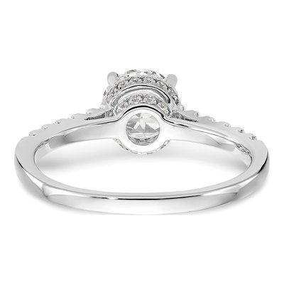 14K White Gold Diamond Engagement Ring Semi-Mount – view 5