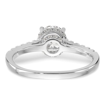 14K White Gold Diamond Engagement Ring Semi-Mount – view 5