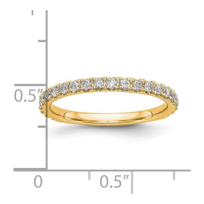14K Yellow Gold 3/8 ct tw Lab-Grown Diamond Wedding Band – view 3