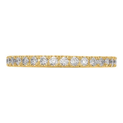 14K Yellow Gold 3/8 ct tw Lab-Grown Diamond Wedding Band – view 6