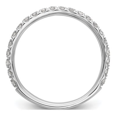 14K White Gold 3/8 ct tw Diamond Wedding Band – view 3