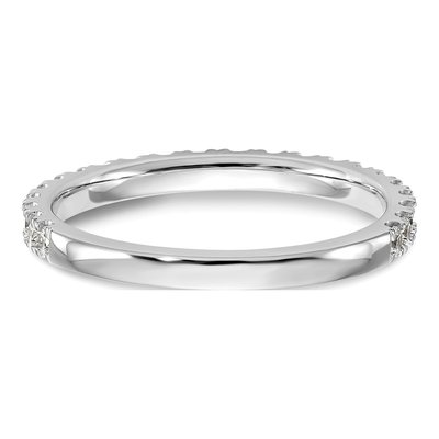 14K White Gold 3/8 ct tw Diamond Wedding Band – view 6