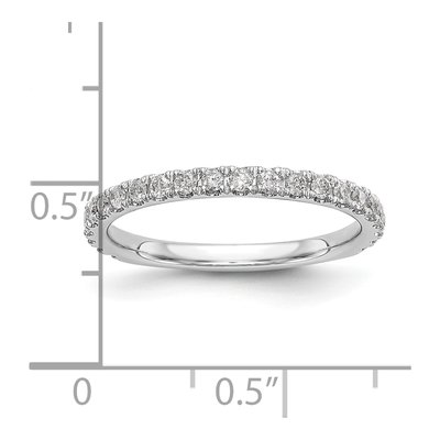 14K White Gold 3/8 ct tw Diamond Wedding Band – view 8
