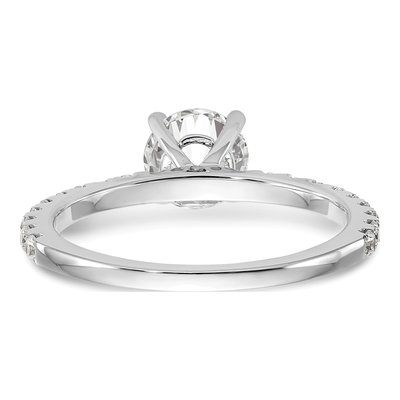 14K White Gold Diamond Engagement Ring Semi-Mount – view 5