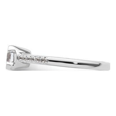 14K White Gold Diamond Engagement Ring Semi-Mount – view 4