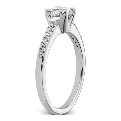 14K White Gold Diamond Engagement Ring Semi-Mount – view 7